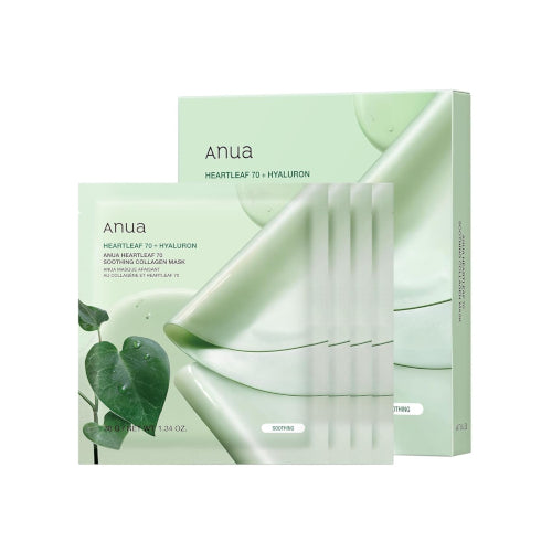 Wholesale ANUA - Heartleaf 70 Soothing Collagen Mask - 4pcs | Carsha