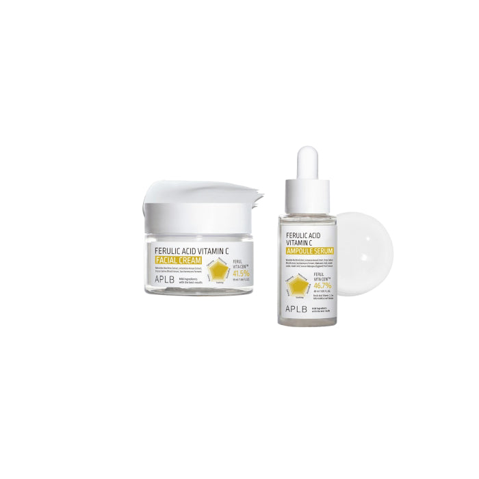 Wholesale APLB - Ferulic Acid Vitamin C Ampoule Serum - 40ml & Facial Cream - 55ml Set | Carsha