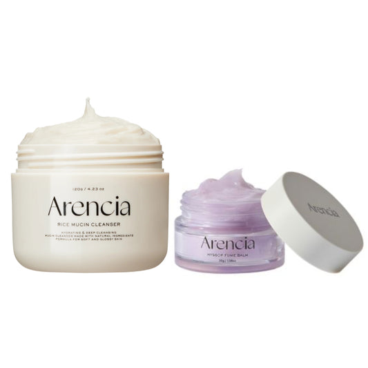 Wholesale Arencia - Fresh Rice Mucin Mochi Cleanser - 120g & Hyssop Fume Balm - 30g Set | Carsha