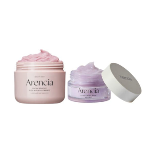 Wholesale Arencia - Fresh Royal Rosehip Rice Mochi Cleanser - 120g & Hyssop Fume Balm - 30g Set | Carsha