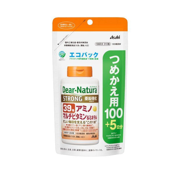 Wholesale Asahi - Dear Natura Strong 39 Amino Multivitamin & Mineral Eco Pack Refill - 315 tablets | Carsha