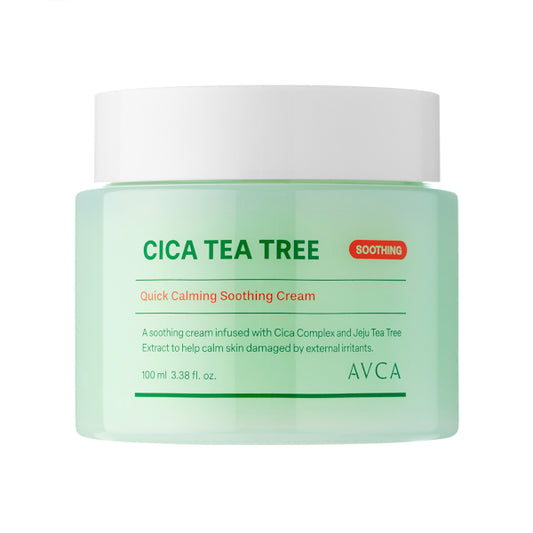 Wholesale AVCA - Quick Calming Cica Tea Tree Facial Cream - 100ml | Carsha