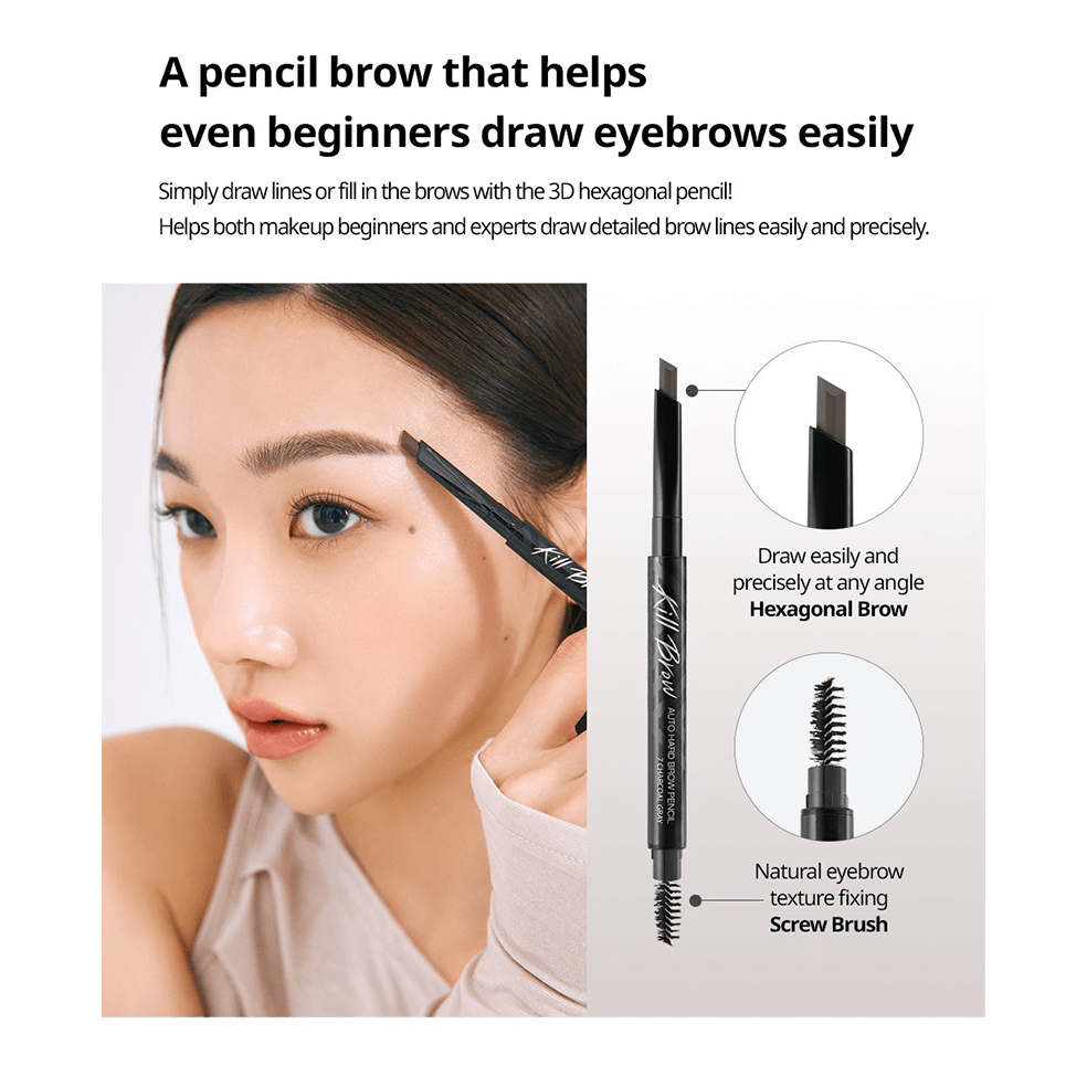 On Sale: Clio Kill Brow Auto Hard Brow Pencil 005 Grey Brown | Carsha Beauty