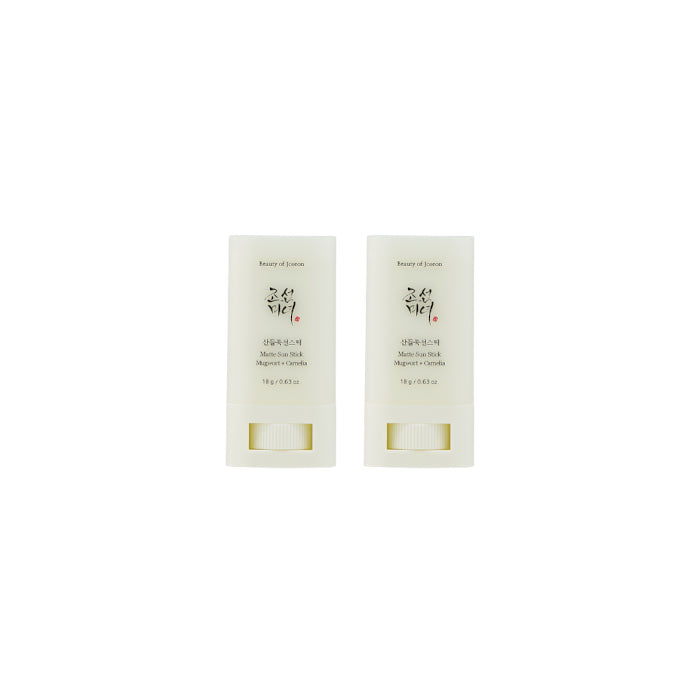 Wholesale Deal BEAUTY OF JOSEON - Matte Sun Stick : Mugwort + Camelia SPF50 PA++++ - 18g 2ea Set | Carsha