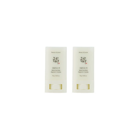 Wholesale Deal BEAUTY OF JOSEON - Matte Sun Stick : Mugwort + Camelia SPF50 PA++++ - 18g 2ea Set | Carsha