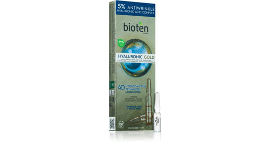 Bioten Riempimento fiale concentrate Hyaluronic Gold (Replumping Anti Wrinkle Ampoules) 7 x 1,3 ml