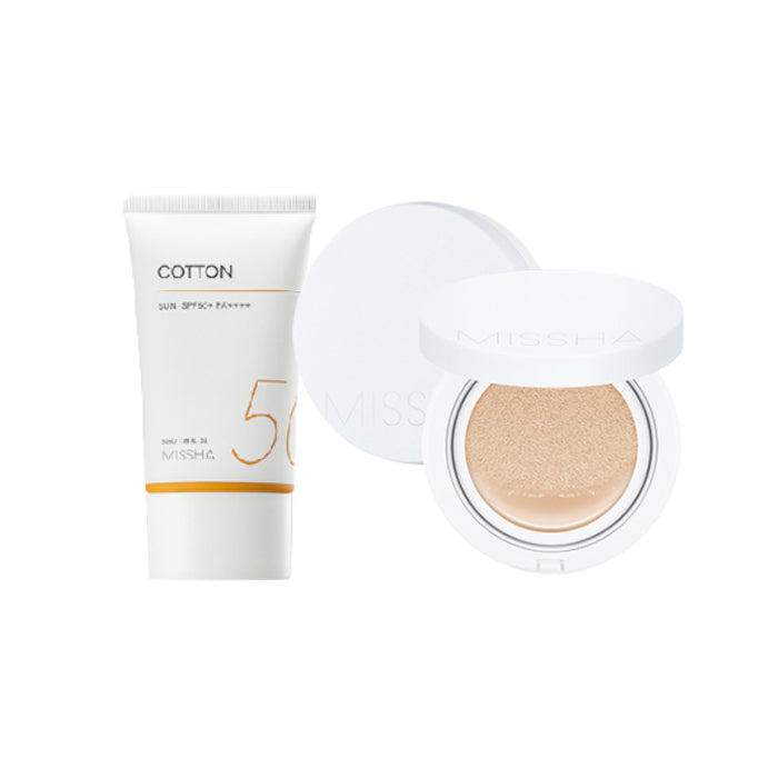 Wholesale Missha Missha Cotton Sun X Magic Cushion Moist Up Light Beige Set | Carsha
