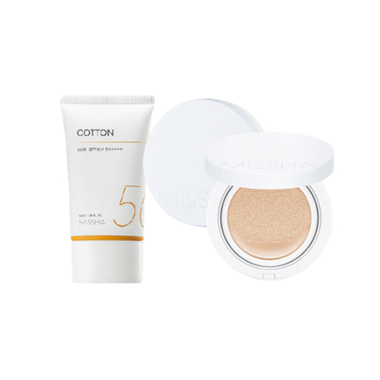 Wholesale Missha Missha Cotton Sun X Magic Cushion Moist Up Light Beige Set | Carsha