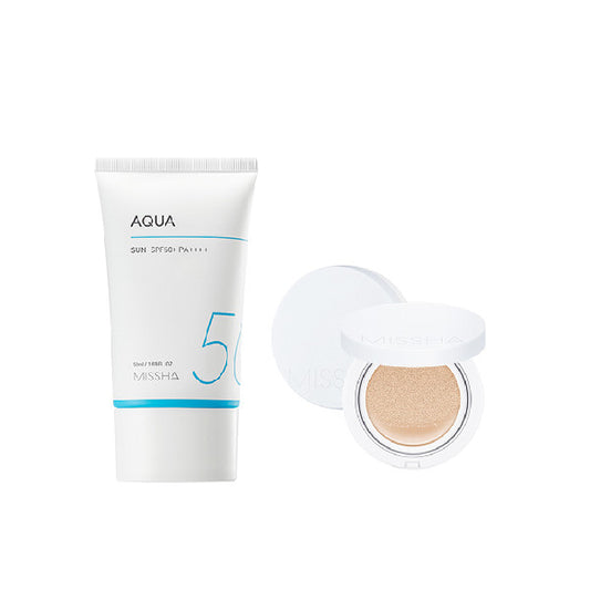 Wholesale Missha Aqua Sun X Magic Cushion Moist Up Light Beige Set | Carsha