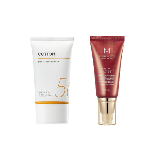 Wholesale Missha Cotton Sun X M Perfect Cover BB cream # 23 Set | Carsha