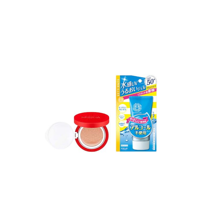 Wholesale ISEHAN - Kiss Me Sunkiller Perfect Water Essence SPF50+ PA++++ - 50g X MISSHA - Velvet Finish Cushion SPF50+ PA+++ - 15g - 21 | Carsha