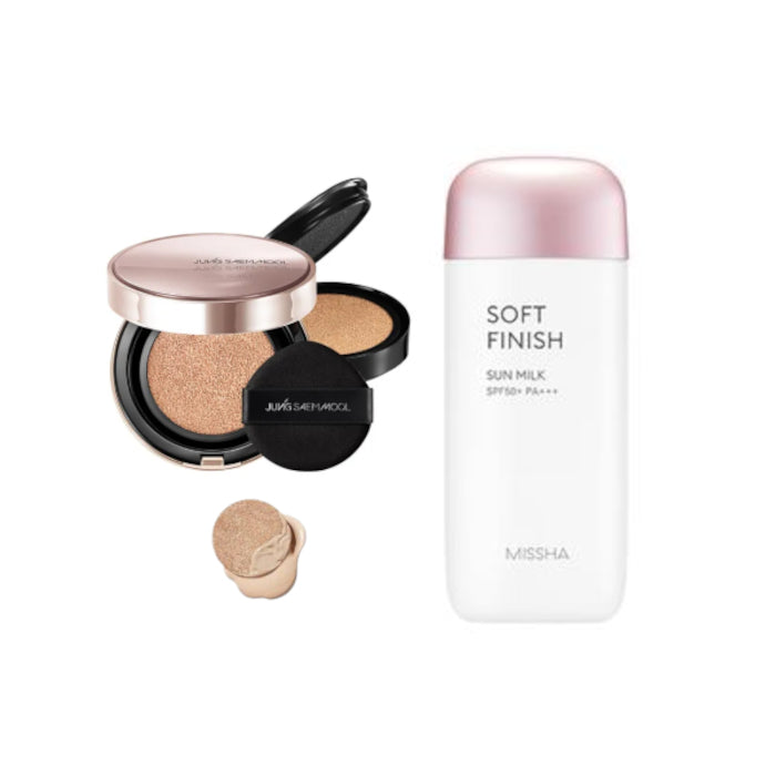 Wholesale Jung Saem Mool - Masterclass Radiant Cushion - Cushion 15g + Refill 15g - N2 Vanilla 1ea + MISSHA - All-Around Safe Block... | Carsha