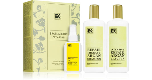 Brazil keratin Set regalo per capelli secchi e danneggiati Argan