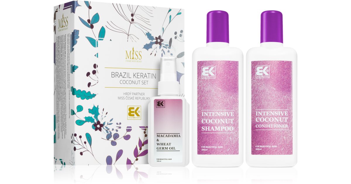 Brazil keratin Set di cosmetici per la cura dei capelli Miss Coconut