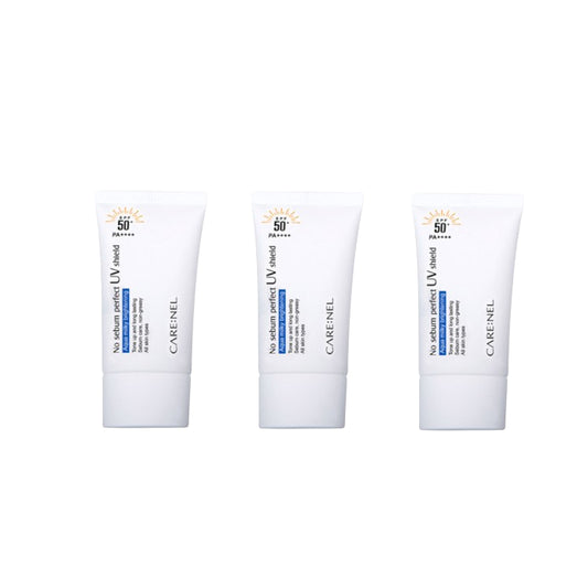 Wholesale CARE:NEL No Sebum Perfect UV Shield SPF50+ PA++++ - 50ml 3ea Set | Carsha