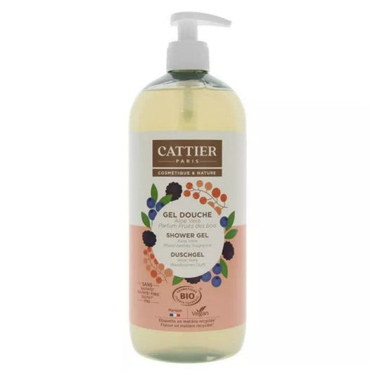 Cattier Gel doccia Aloe Vera Frutti di bosco biologici 1L