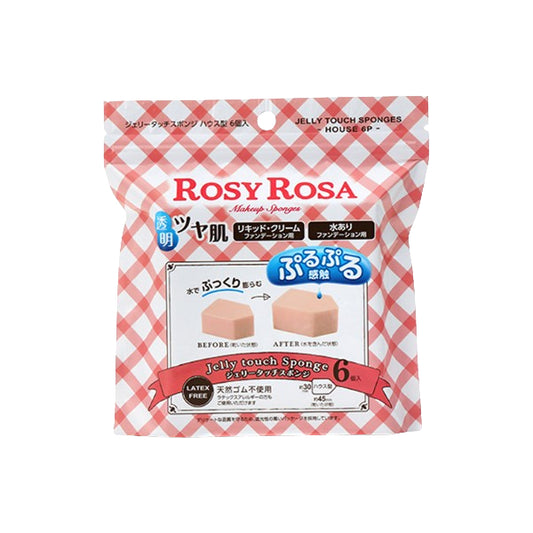 Wholesale Chantilly - Rosy Rosa Jelly Touch Sponge House Shape - 6pcs | Carsha