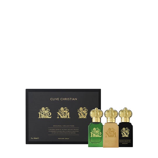 Wholesale Clive Christian Original Masculine Traveller Set Eau de parfum uomo 3pz 10ml | Carsha