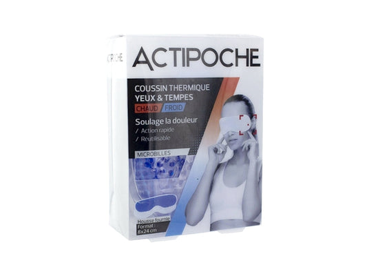 Cooper Actipoche Cuscino Termico Occhi e Tempie Caldo Freddo Micro sfere