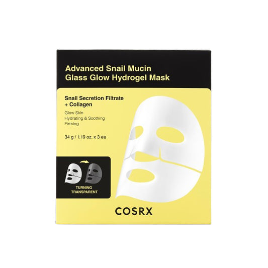 Wholesale COSRX - Advanced Snail Mucin Glass Glow Hydrogel Mask - 3pcs | Carsha