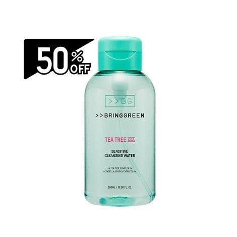 Bring Green Tea Tree Cica Sensitive Cleansing Water 500ml (23) | Carsha Black Friday 50% OFF