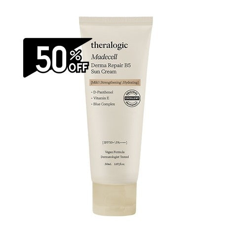 Theralogic Madecell Derma Repair B5 Sun Cream 50ml | Carsha Black Friday 50% OFF