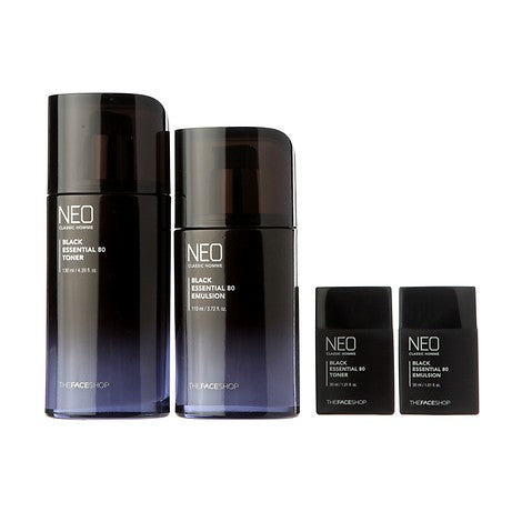 The Face Shop Neo Classic M. Homme Black Essnetial 80 Set | Carsha Black Friday 50% OFF