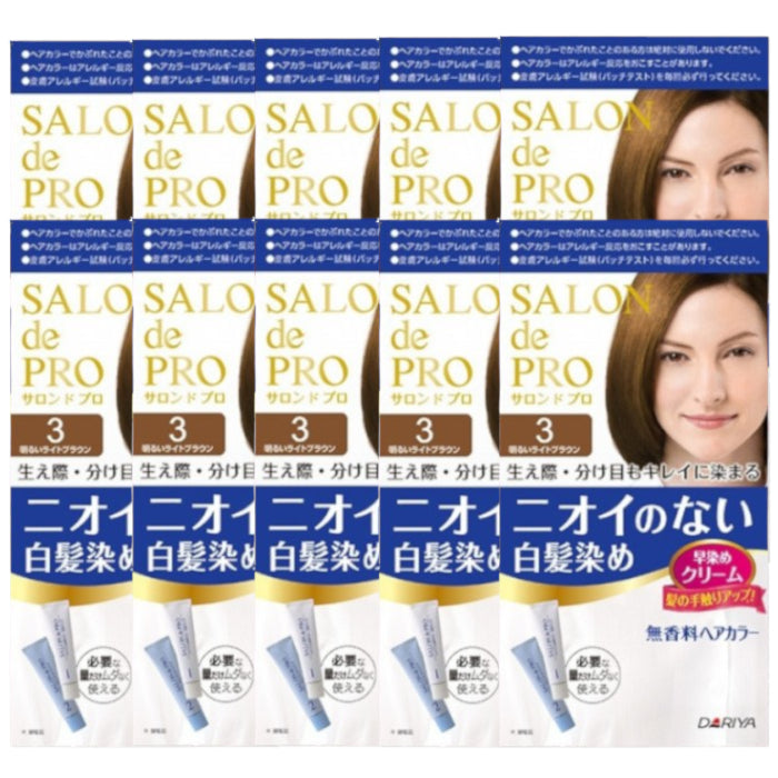 [Deal] Dariya Salon De Pro - Hair Color Cream - 1box - 3 Bright light brown (10ea) Set