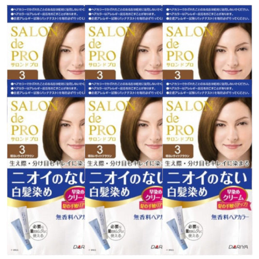 [Deal] Dariya Salon De Pro - Hair Color Cream - 1box - 3 Bright light brown (6ea) Set
