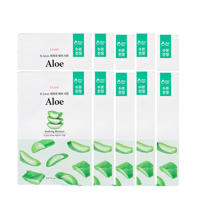 Wholesale DEAL ETUDE - 0.2 Therapy Air Mask New - 1pc - Aloe 10ea Set | Carsha