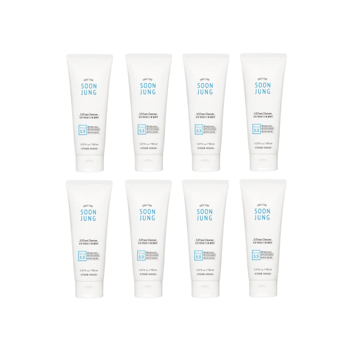 [Deal] ETUDE - Soon Jung 5.5 Foam Cleanser - 150ML - White (8ea) Set