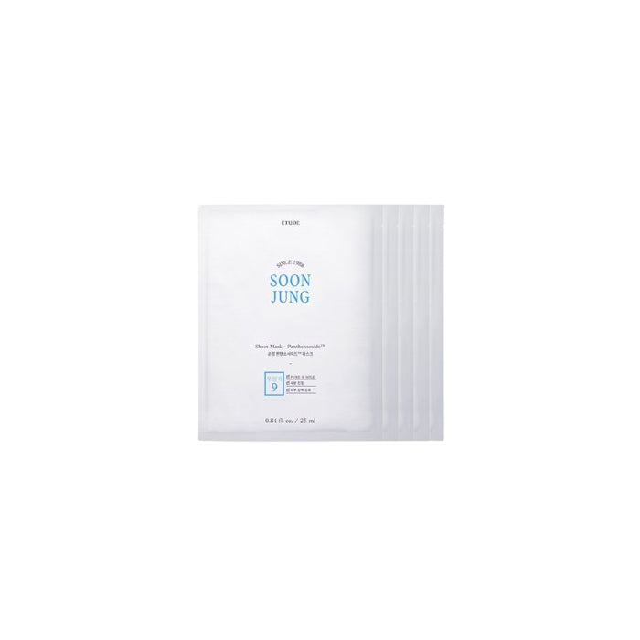 [Deal] ETUDE - Soon Jung Panthensoside Sheet Mask (5ea) Set
