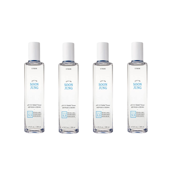 Wholesale Deal ETUDE - Soon Jung PH 5.5 Relief Toner - 200ml 4ea Set | Carsha