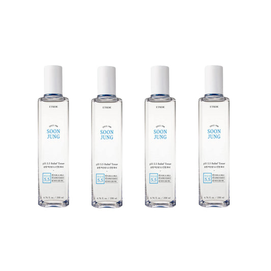 [Deal] ETUDE - Soon Jung PH 5.5 Relief Toner - 200ml (4ea) Set