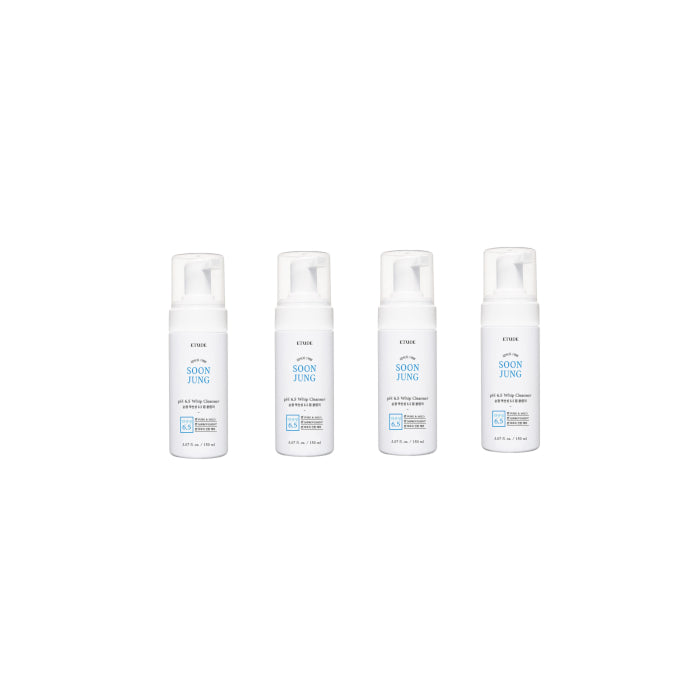 [Deal] ETUDE - Soon Jung pH 6.5 Whip Cleanser (4ea) Set