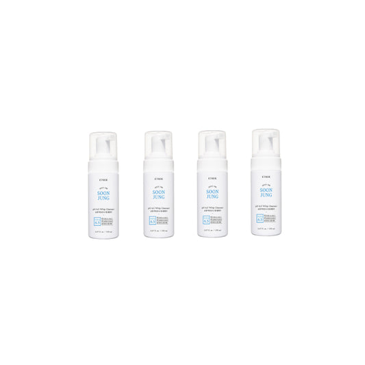 Wholesale Deal ETUDE - Soon Jung pH 6.5 Whip Cleanser 4ea Set | Carsha