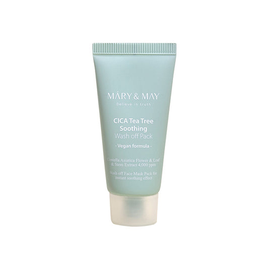 Wholesale DEAL Mary&May - Cica Tea Tree Soothing Wash Off Pack - 30g | Carsha