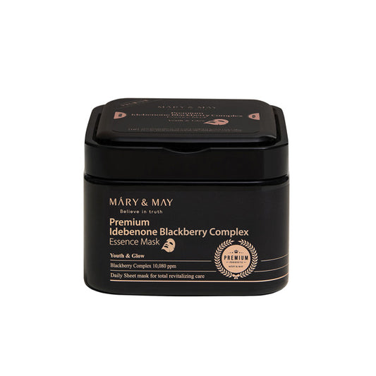 Wholesale DEAL Mary&May - Premium Idebenone Blackberry Complex Essence Mask - 20EA/250g | Carsha