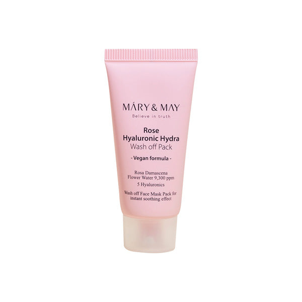 Wholesale DEAL Mary&May - Rose Hyaluronic Hydra Wash Off Pack - 30g | Carsha