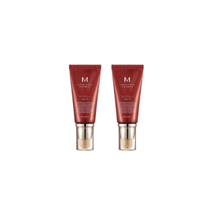 Wholesale Deal MISSHA M Perfect Cover BB Cream - 50ml - #21 Light Beige 2ea Set | Carsha