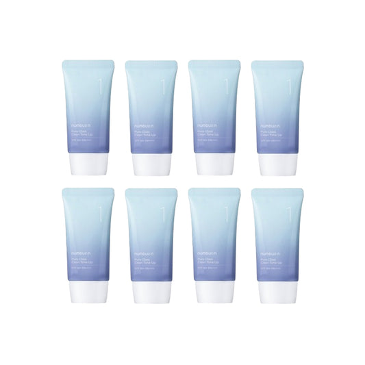 Wholesale DEAL numbuzin - No.1 Pure Glass Clean Tone Up SPF50+ PA++++ - 50ml 8ea Set | Carsha