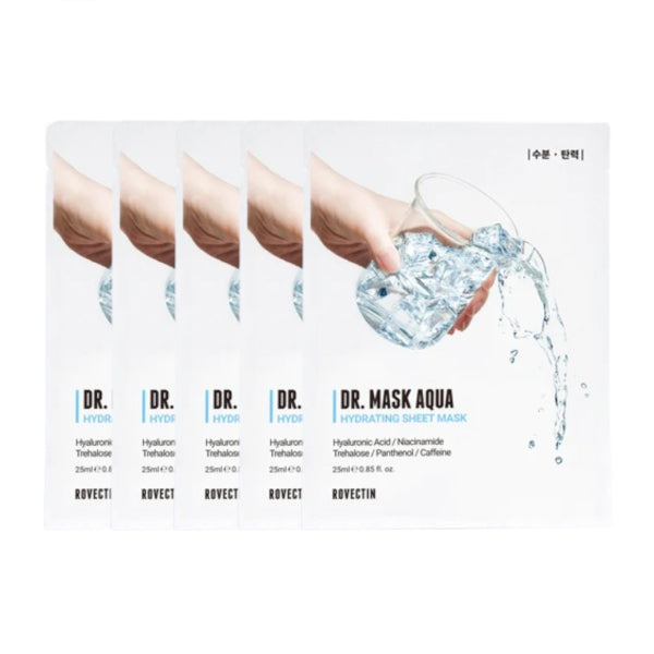 Wholesale Deal ROVECTIN - Skin Essentials Dr. Mask Aqua Pack - 5pcs | Carsha