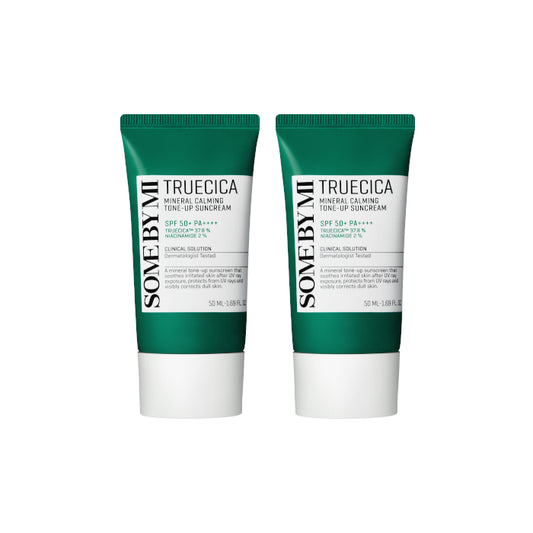 Wholesale DEAL SOME BY MI - Truecica Mineral Calming Tone-Up Suncream SPF50+ PA++++ - 50ml 2ea Set | Carsha
