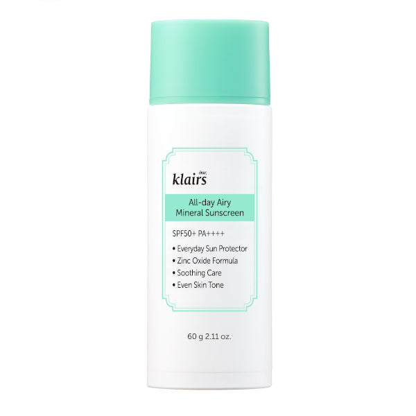 Wholesale Dear, Klairs - All-day Airy Mineral Sunscreen SPF50+ PA++++ - 60g | Carsha