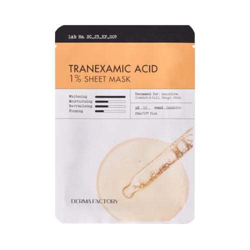 Wholesale DERMA FACTORY - Tranexamic Acid 1% Sheet Mask - 23ml/1pc | Carsha