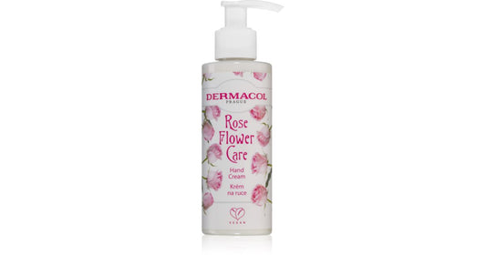 Dermacol Crema mani con pompa Růže Flower Care (Crema mani) 150 ml