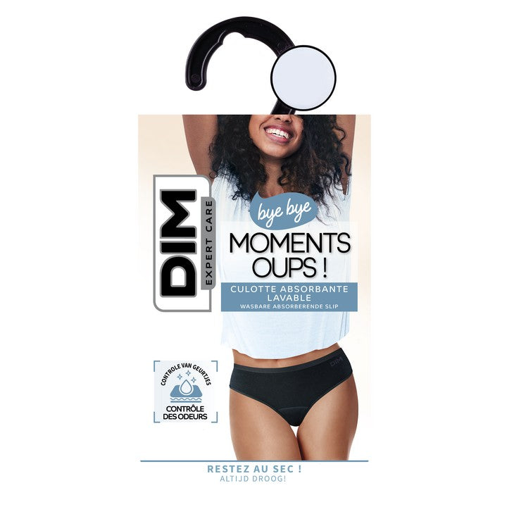 SOLE Momenti Ops! - Mutandine assorbenti lavabili - Nero - Taglia 44/46