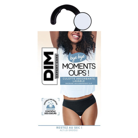 SOLE Momenti Ops! - Mutandine assorbenti lavabili - Nero - Taglia 48/50