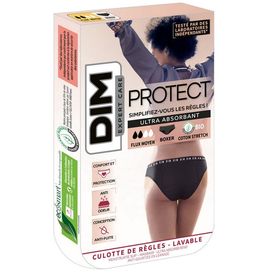 Wholesale Dim Protect - Boxer Mestruale Lavabile - Nero - Flusso Medio - Taglia 48/50 | Carsha