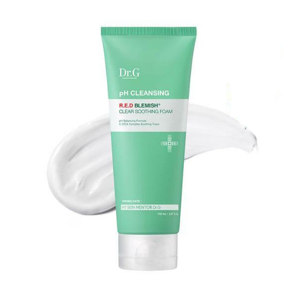 Wholesale Deal Dr.G - R.E.D Blemish Clear Soothing pH Cleansing Foam 150ml - 150ml - White | Carsha